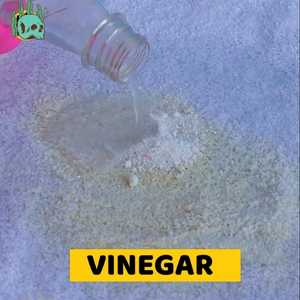 Applying vinegar