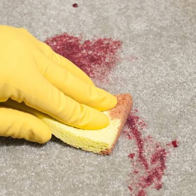 cleaning blood stain 